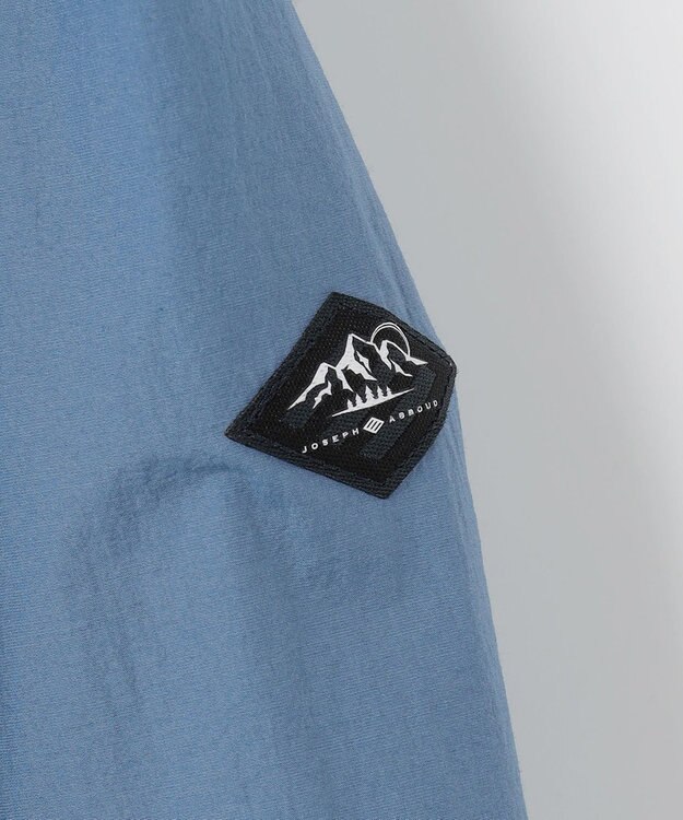 JOSEPH ABBOUD MOUNTAIN 【軽量/ECO撥水/ストレッチ/男女兼用】ライトワッシャー アウトドアシャツ サックスブルー系