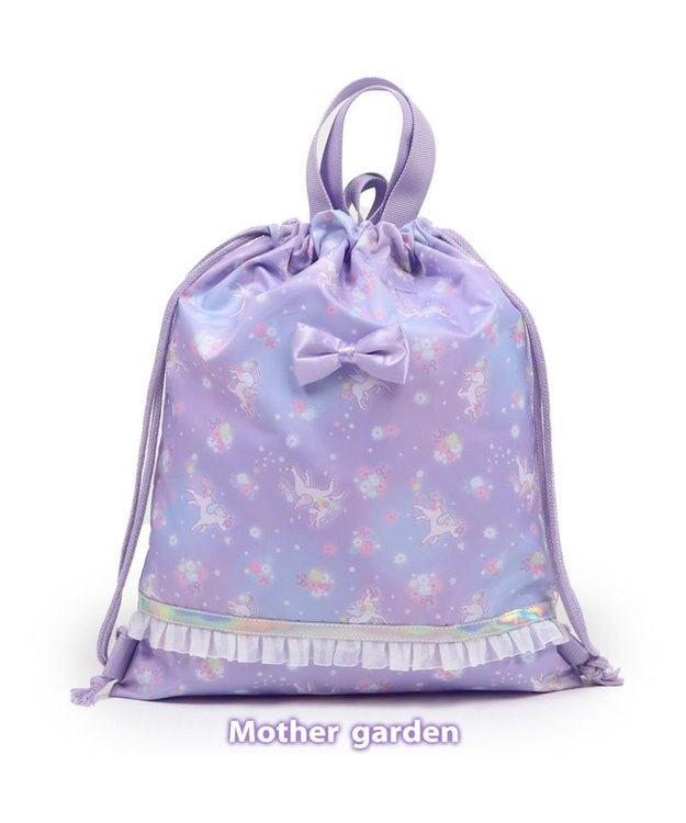 Mother garden マザーガーデン ユニコーン 通園・通学バッグ 3点セット 《フラワー柄》 フラワー柄
