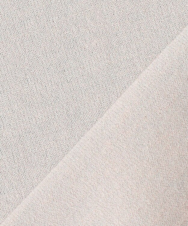 J.PRESS LADIES L 【洗える・ニットセット】TRIM TWIN ニット ライトグレー×ネイビー系