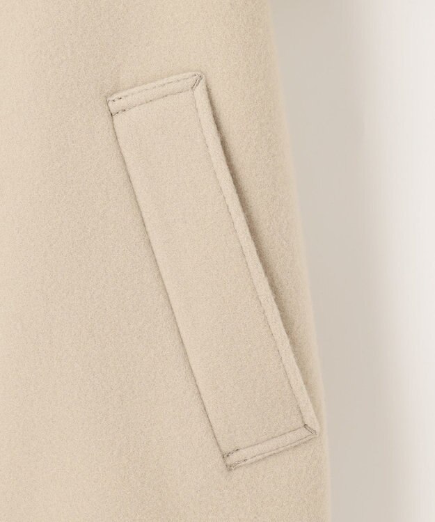 J.PRESS LADIES Jackal 140s ソフトメルトン Pコート ベージュ系