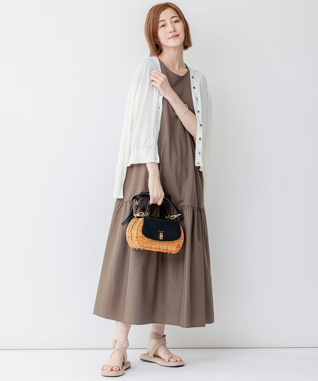 23区 【STORY7月号掲載】VIOLAdORO MIROスプリットラタン ショルダーバッグ ブラック系1