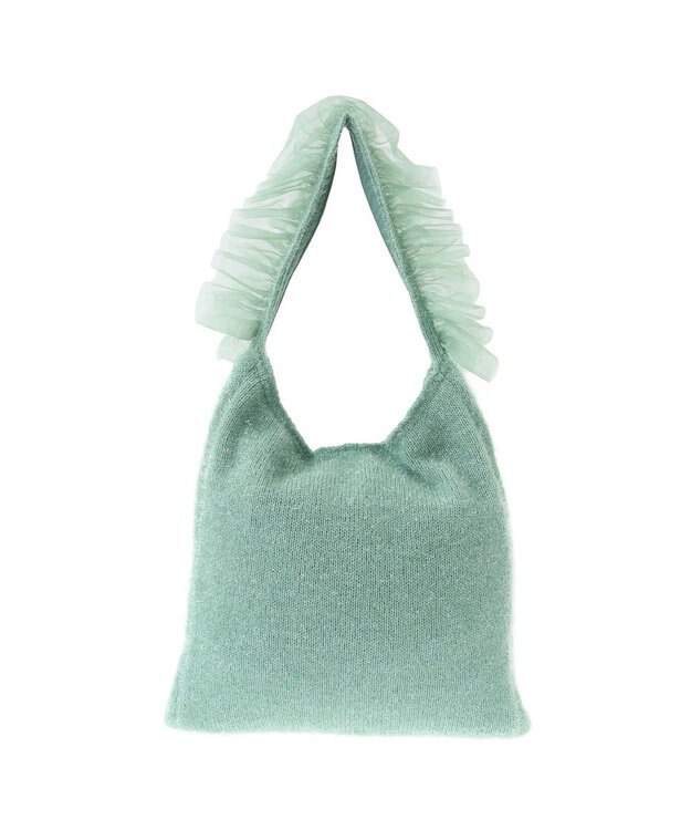 Green Parks ・ＱＵＯＮ　フリルニットワンショルダー Green