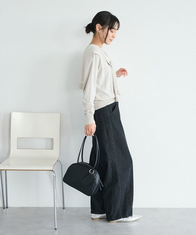 CRAFT STANDARD BOUTIQUE カーブデニムパンツ Black