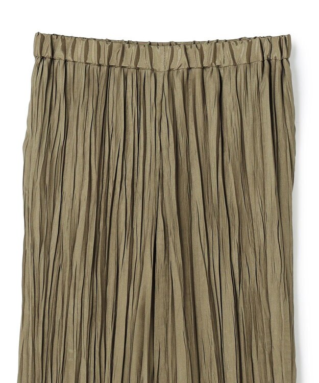 uncrave マシーンプリーツ ギャザーパンツ カーキベージュ