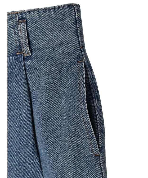 earth music&ecology デニムナロースカート Medium Indigo