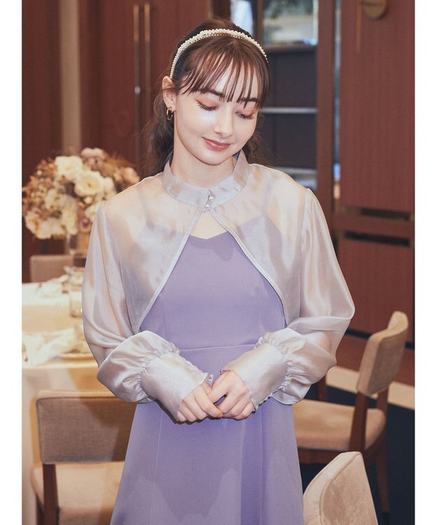 earth music&ecology ＳＥＴ２点ボレロ＋キャミワンピース Sax