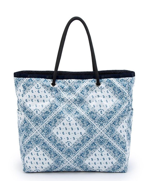 LeSportsac LARGE 2 WAY TOTE/バンダナブリーズ/ディープシーブルー バンダナブリーズ/ディープシーブルー