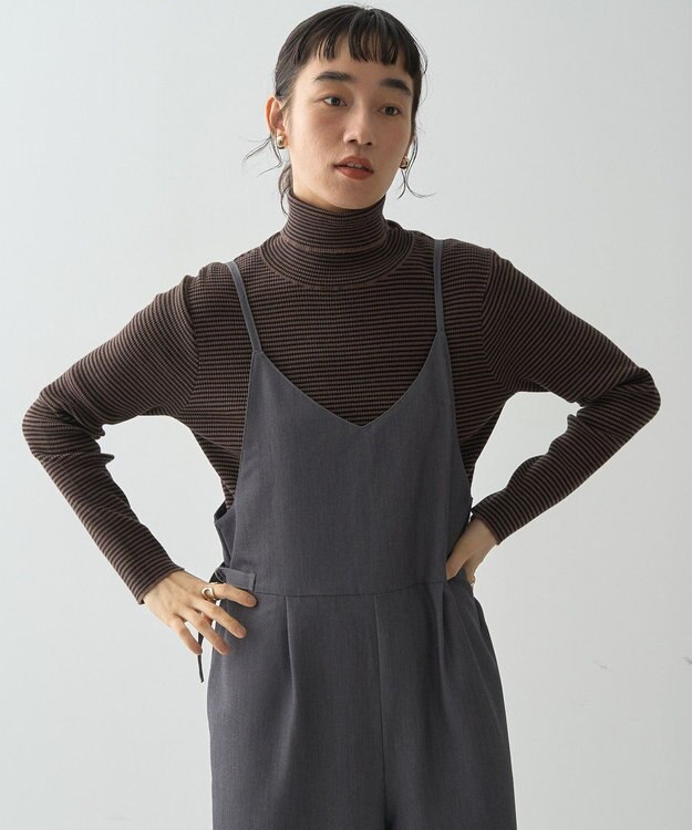 AMERICAN HOLIC バイパチリブタートルネックニットプルオーバー Red