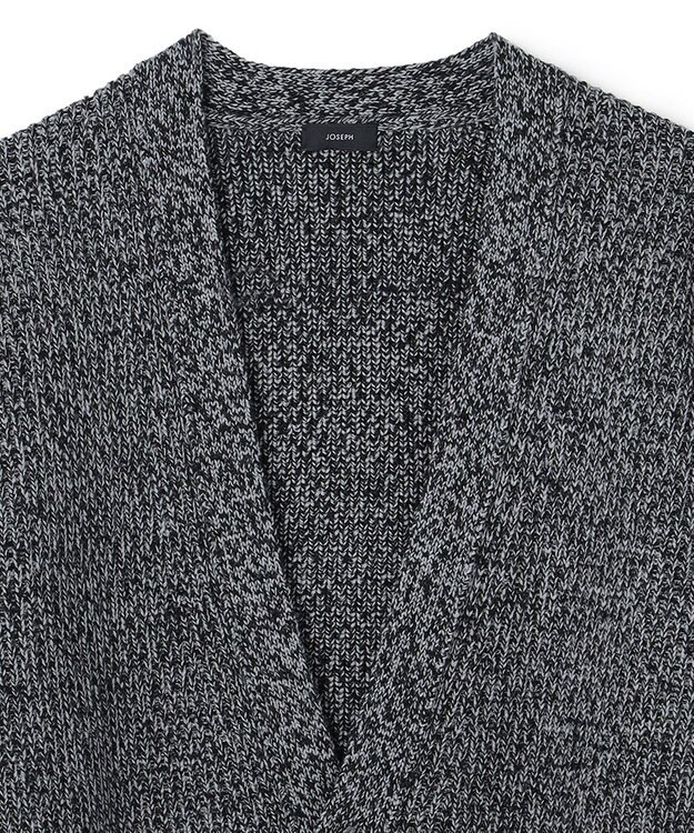 JOSEPH HOMME リッジメリノ　Vネックカーディガン グレー系