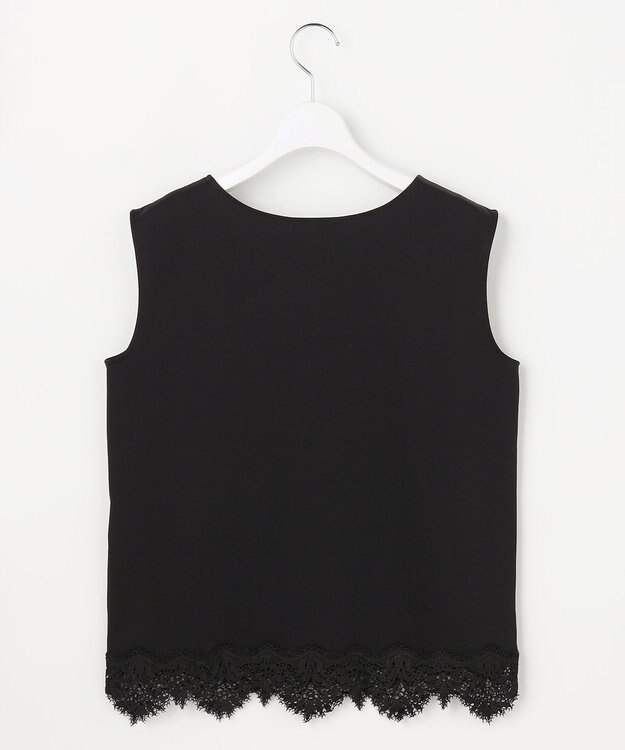 自由区 【累計3000枚突破の名品が進化・着回し力抜群】レース タンクトップ クロ