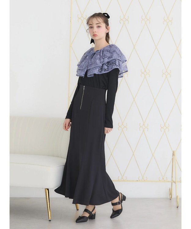 earth music&ecology ＳＥＴ２点レースボレロ＋キャミワンピース Sax