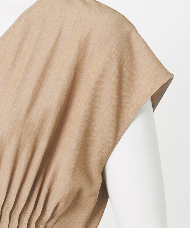 23区 【GOLD LABEL】ナチュラルシャンブレー ワンピース ベージュ系