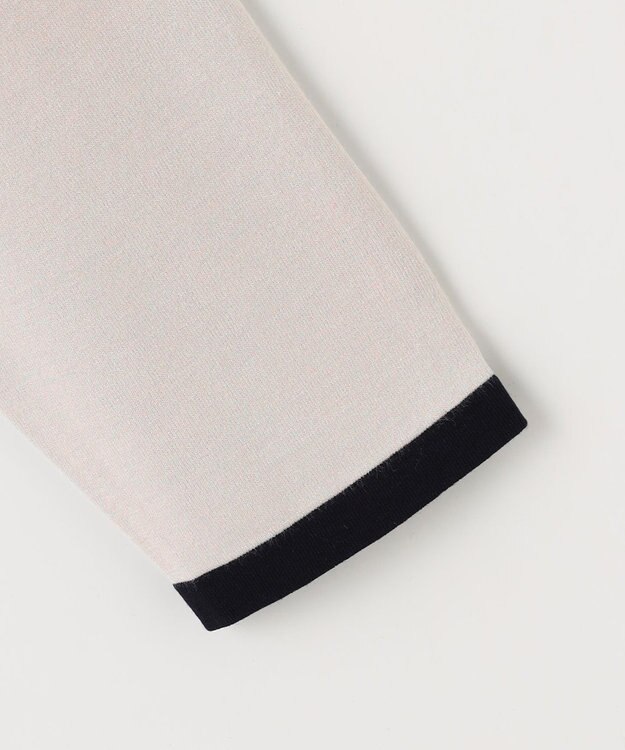 J.PRESS LADIES L 【洗える・ニットセット】TRIM TWIN ニット ライトグレー×ネイビー系