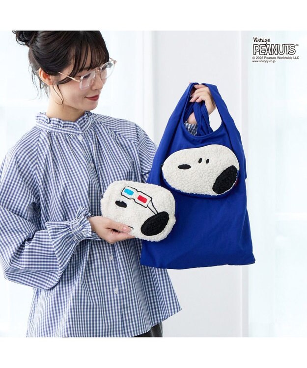 ROOTOTE 8458【スヌーピー】IP.ルーショッパー.ピーナッツ-0P 04：3D グラス