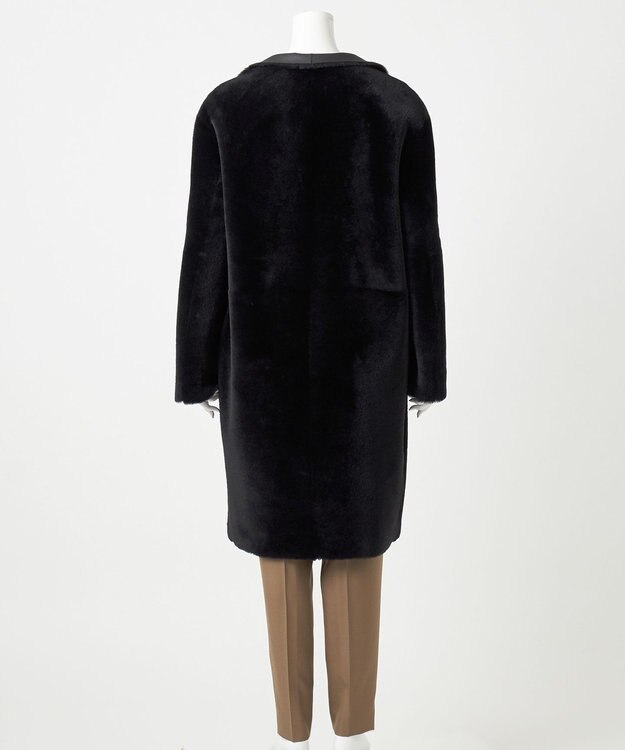 23区 【エステータ】ムートン コート ブラック系