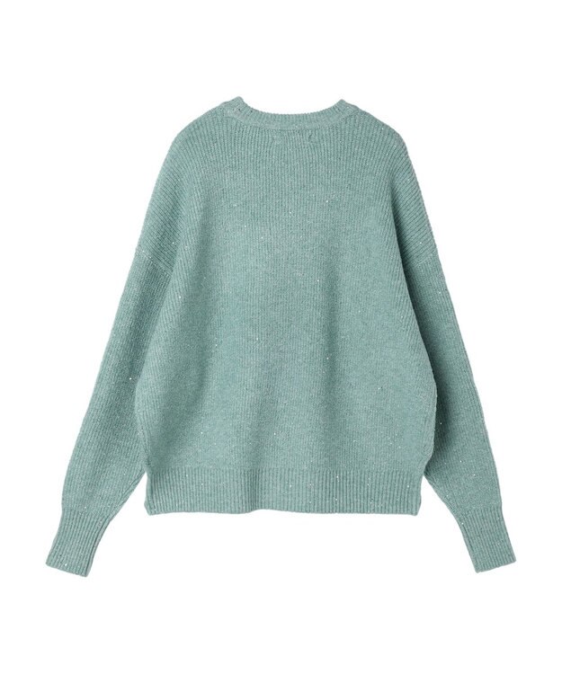 Green Parks ・Ｐｅｔｉｔ　Ｆｌｅｕｒ　ラメ＆スパンコールニット Green