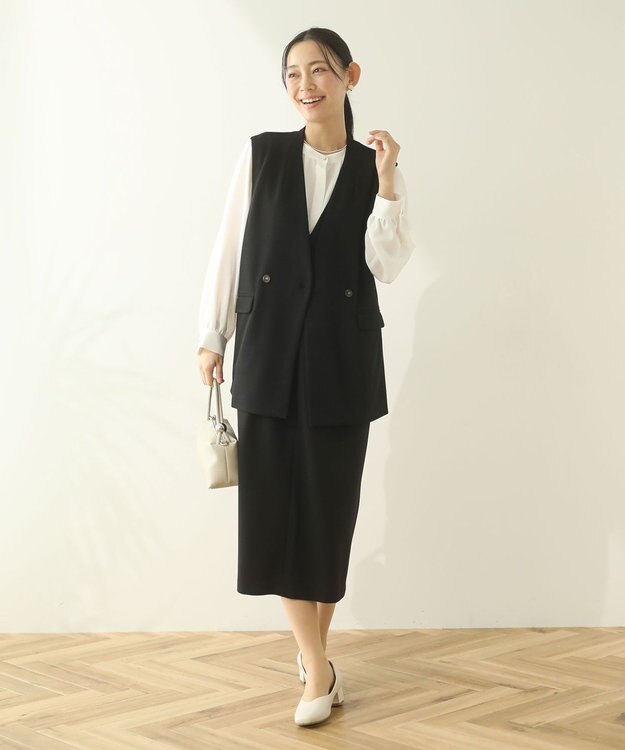 Green Parks Ｏ．２ｗａｙボウタイブラウス Ecru