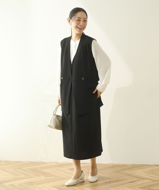 Green Parks Ｏ．２ｗａｙボウタイブラウス Ecru