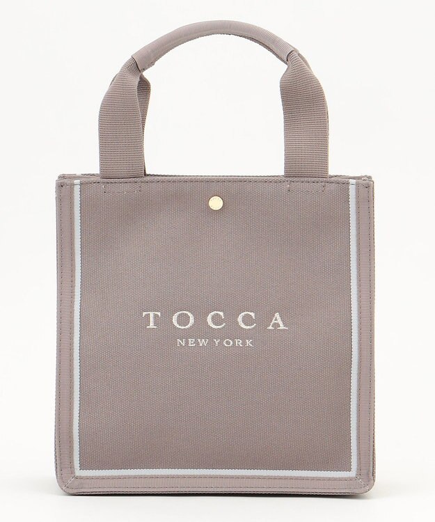 TOCCA 【WEB限定】TABLEAU BAG キャンバスバッグ ライトグレー系
