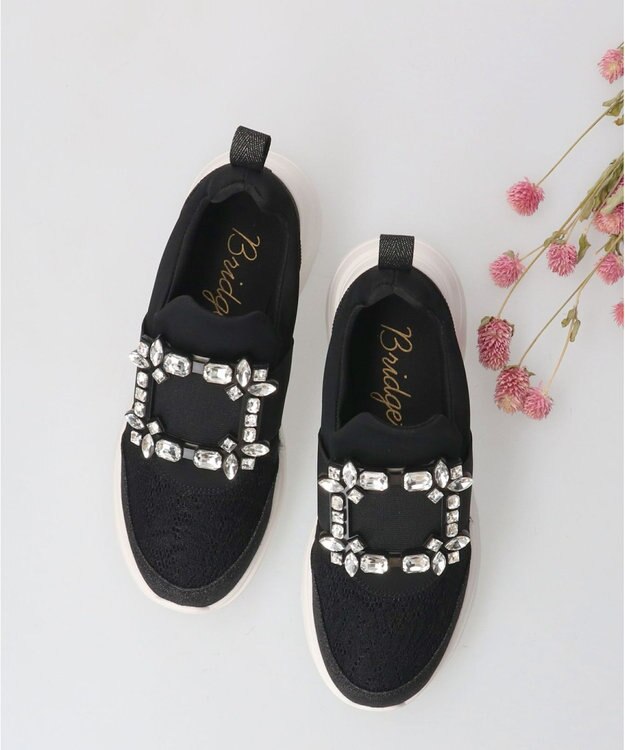 Bridget Birkin 【Bridget Birkin】バックルスニーカー ブラック雑材
