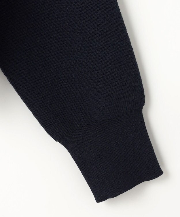 ANY SIS 【BAILA12月号掲載・貴島明日香さんコラボ】ニットレイヤード シャツ ツインセット ネイビー×イエローストライプ