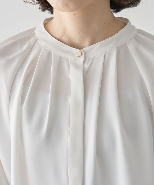 Green Parks Ｏ．２ｗａｙボウタイブラウス Ecru
