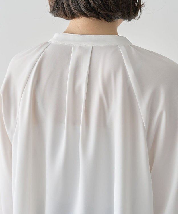 Green Parks Ｏ．２ｗａｙボウタイブラウス Ecru