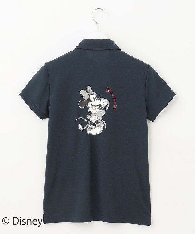 23区GOLF 【ディズニーコレクション】【WOMEN】〈ミニーマウス〉半そでポロシャツ ネイビー系