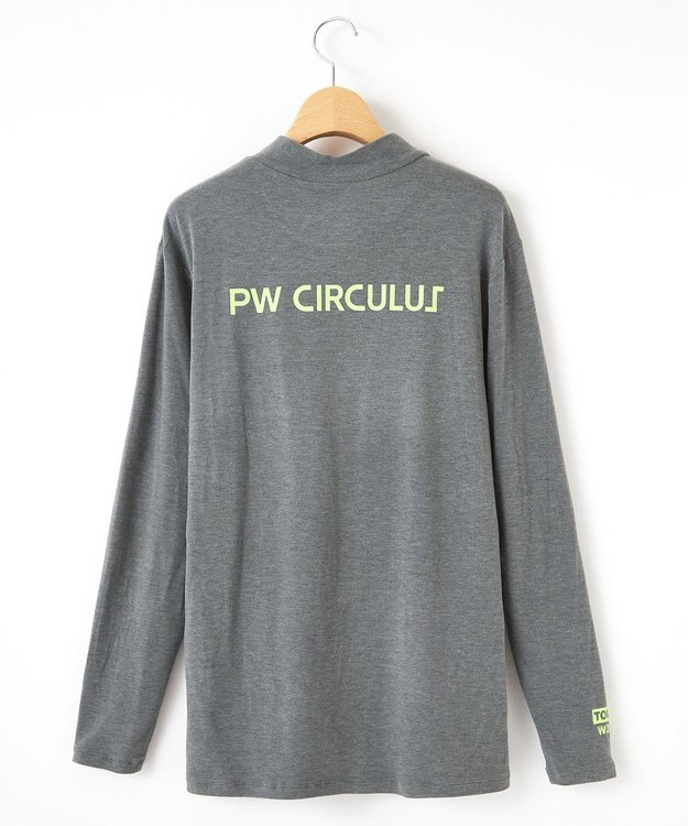 PW CIRCULUS 【MEN】【吸湿発熱】ウォーム モックネック カットソー ライトグレー系