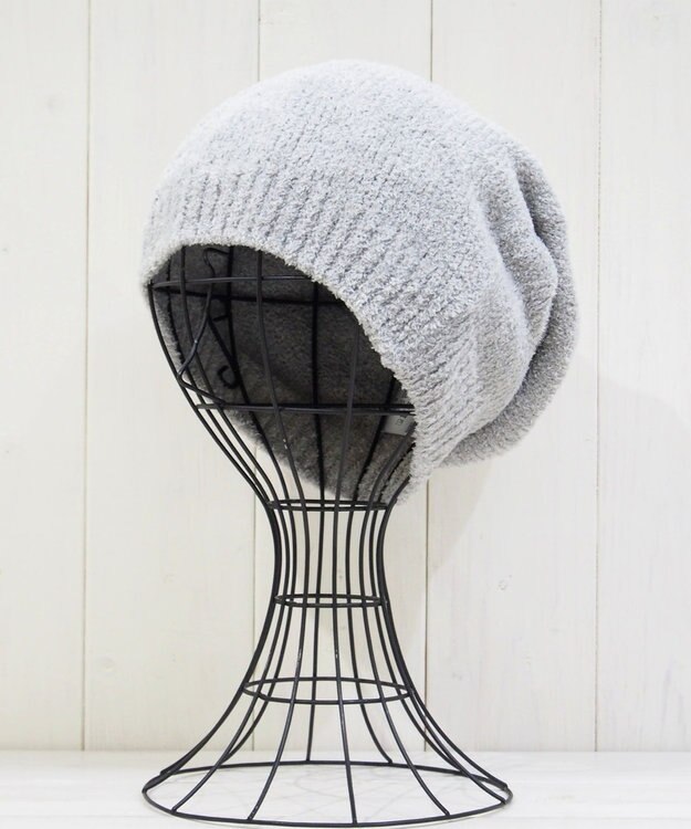 石田製帽 マイクロモール ホールガーメント ニット帽 ミディアムグレー