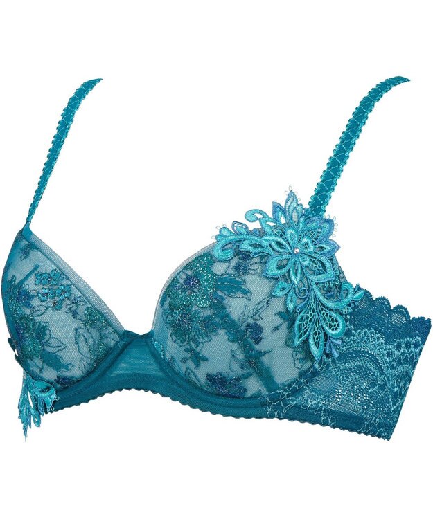 Wing Wing Lesiage　【2810シリーズ】　ブラジャー　ふっくらまる胸メイク　背中の段差軽減　ウイング／ワコール　PB2810 グリーン