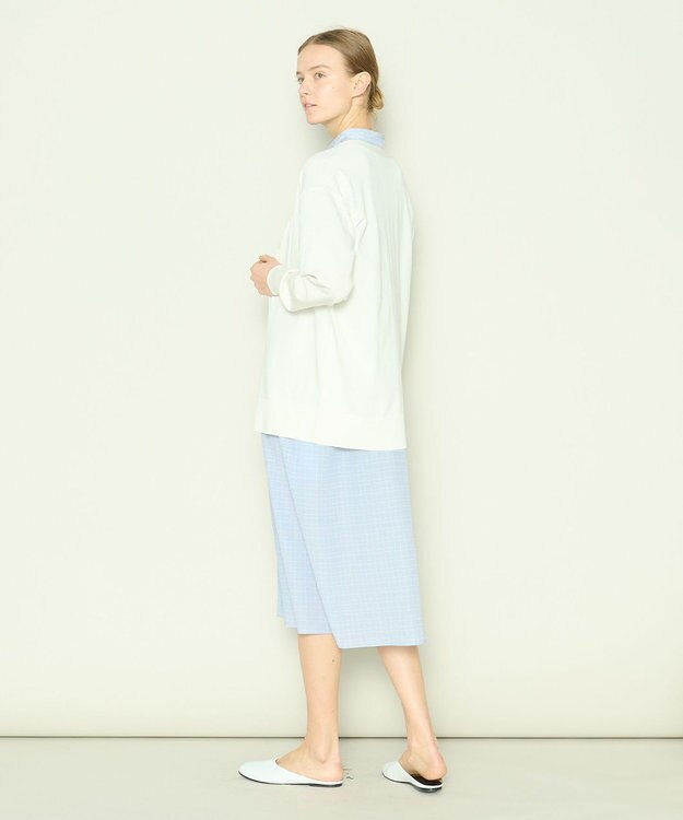 JOSEPH 【洗える】アクロスプリント　ドレス Sky blue