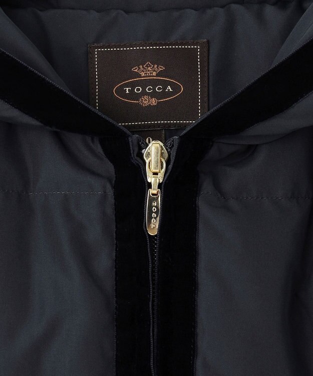 TOCCA HOLIDAY ショートダウンコート ネイビー系