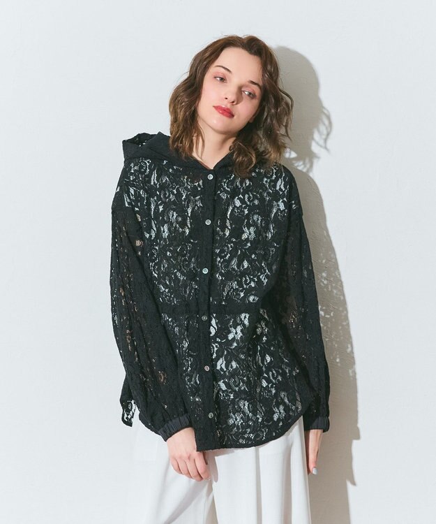 GRACE CONTINENTAL コードレースフーディ ブラック