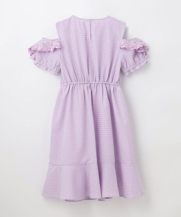 組曲 KIDS 【150-160㎝】ジュエルシー ワンピース ラベンダー系