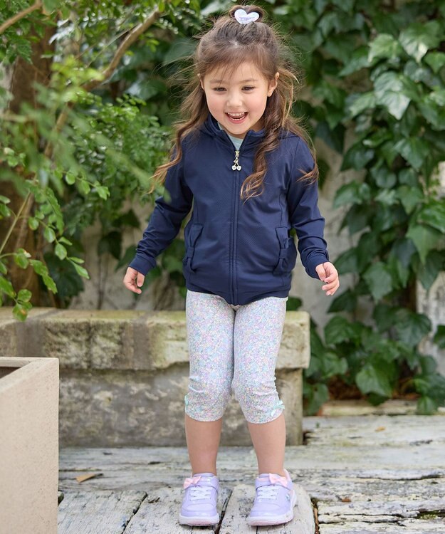 ANY KIDS UVカット リボンパーカー ネイビー