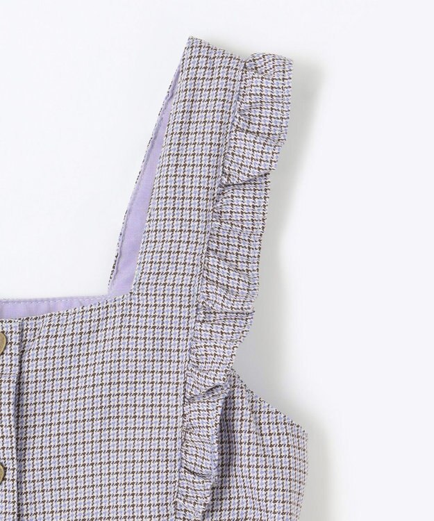 ANY KIDS フリル ジャンパースカート サックスブルー系