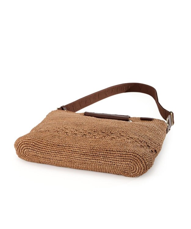 IBIZA ラフィア　2WAYバッグ 濃茶