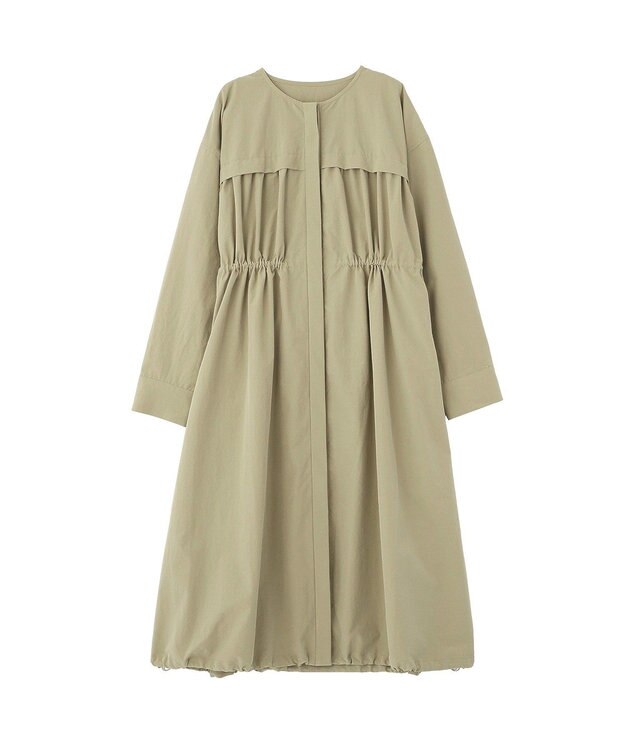Green Parks ギャザードロストワンピース Khaki