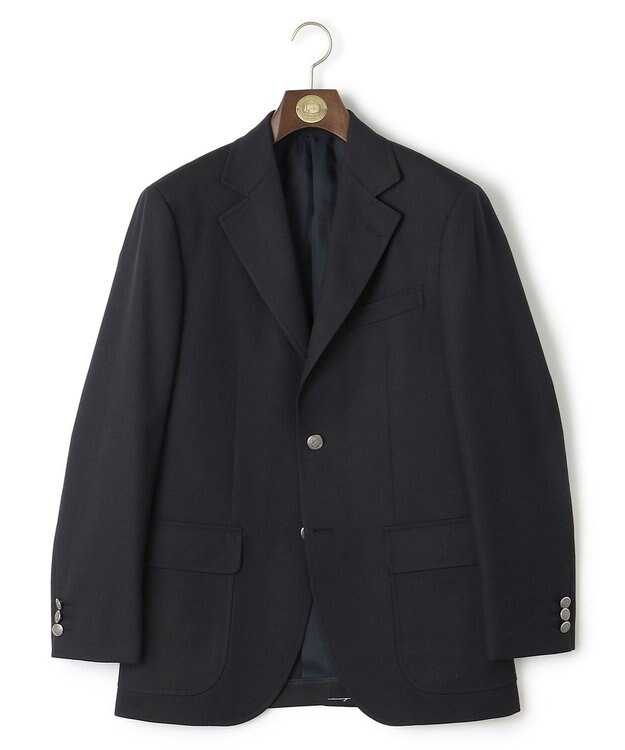 J.PRESS MEN 【定番】JAPAN CRAFT CLOTH サマーメッシュ ブレザー/銀釦 /背抜き ネイビー系