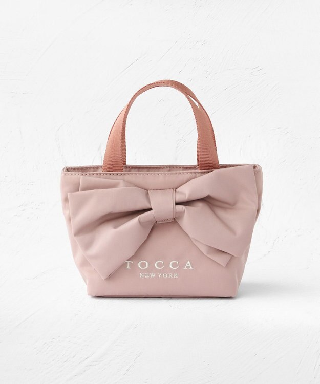 TOCCA 【撥水】WISH RIBBON POUCHBAG ポーチ ピンク系