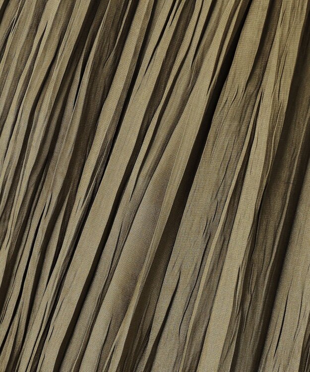 uncrave マシーンプリーツ ギャザーパンツ カーキベージュ