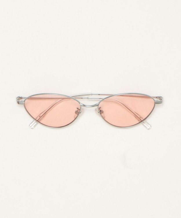 WEGO メタルフレームキャットアイカラーレンズアイウェア ピンク