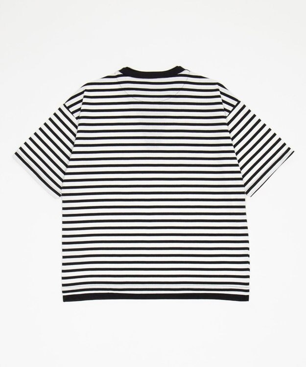 WEGO 【ユニセックス着用ITEM】キーネックフェイクレイヤードT（SS） ブラックボーダー