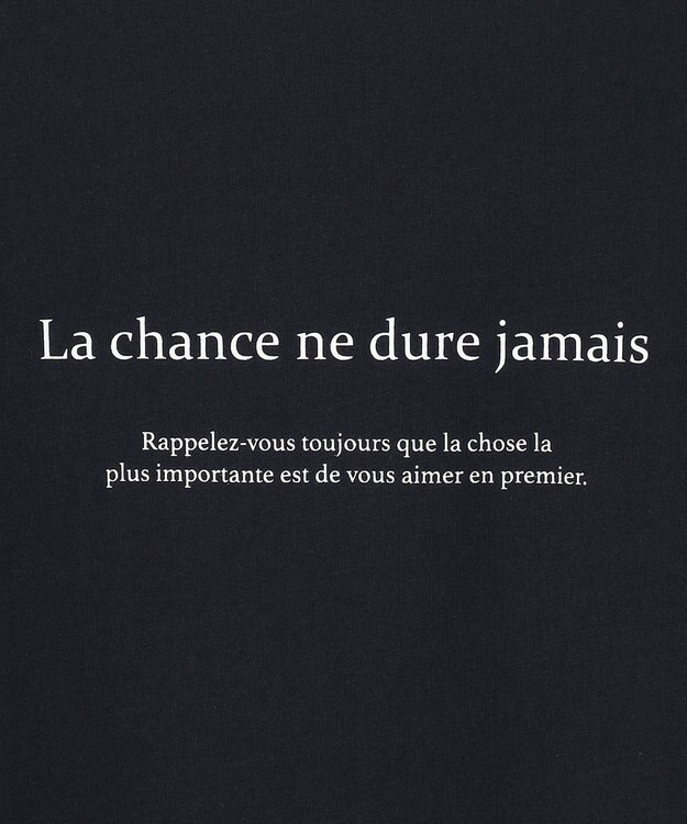 ANY SIS メッセージロゴ ロングTシャツ ネイビー