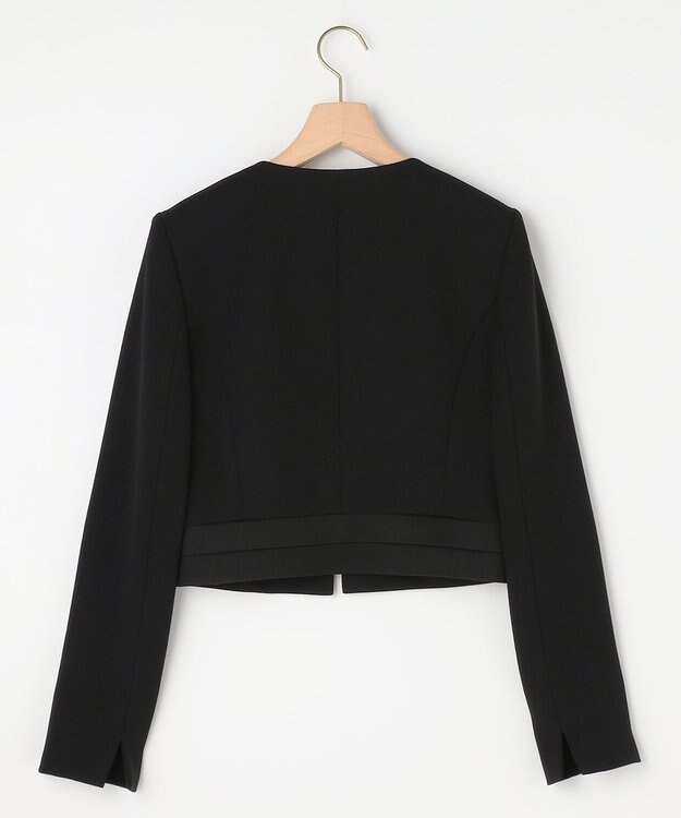 組曲 NOIR 【ストレッチ/オールシーズン対応】ペプラムミニグログラン ジャケット＋ワンピース ブラック系