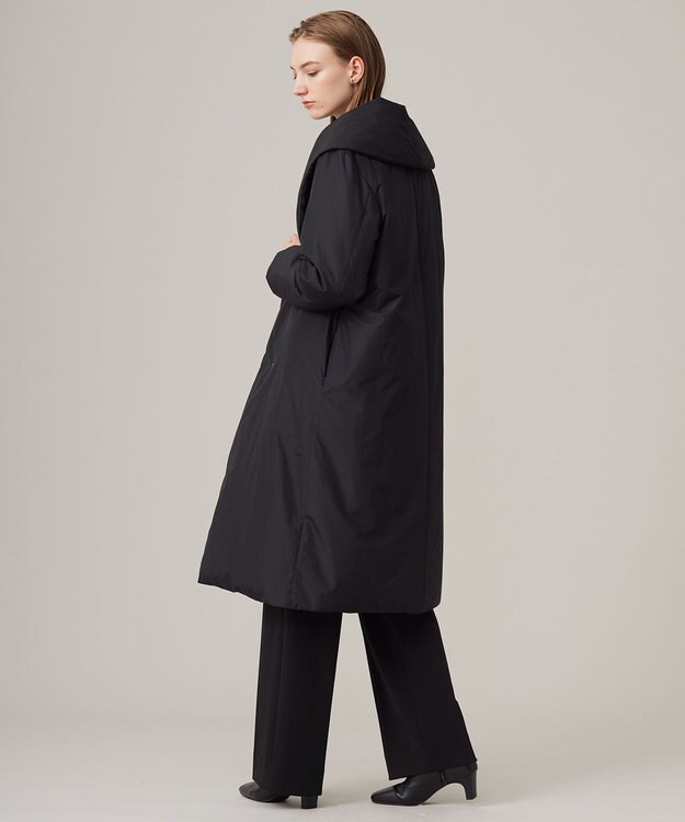 ICB L ADSダウン ショールカラーコート ブラック系