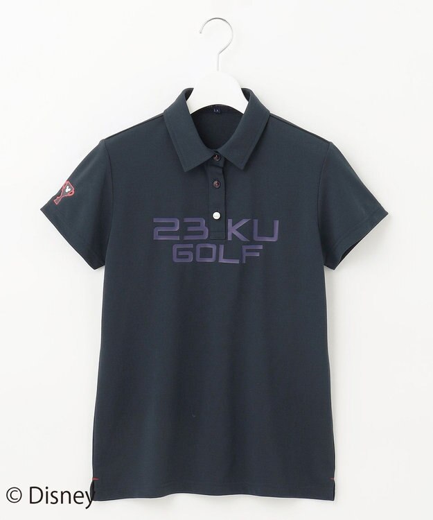 23区GOLF 【ディズニーコレクション】【WOMEN】〈ミニーマウス〉半そでポロシャツ ネイビー系