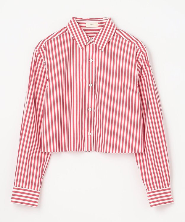 NAVE 【Nave　洗える】クロップド シャツ レッド系1