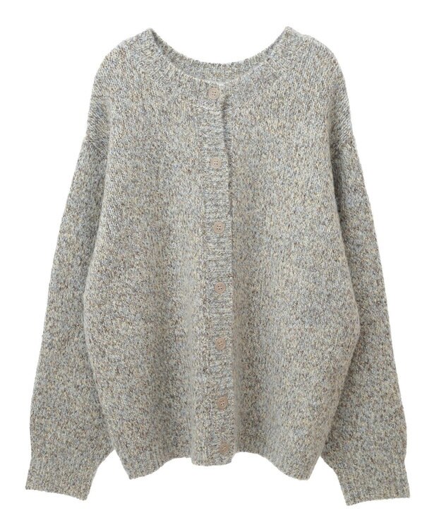 Green Parks ２ＷＡＹメランジＭＩＸニットプルオーバー Brown